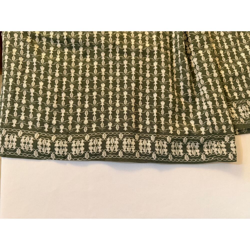 Max Studio London Wide Leg Pants 2X Green Floral Pull On NWT - Picture 5 of 10